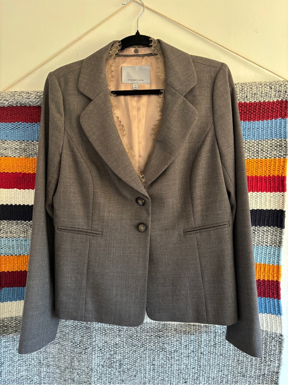 Classiques Entier Brown Two-Button Tailored Blazer
